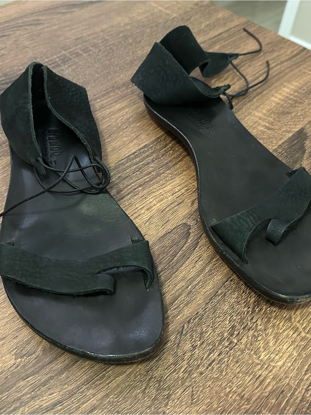 Cydwoq Copy sandals black leather 41